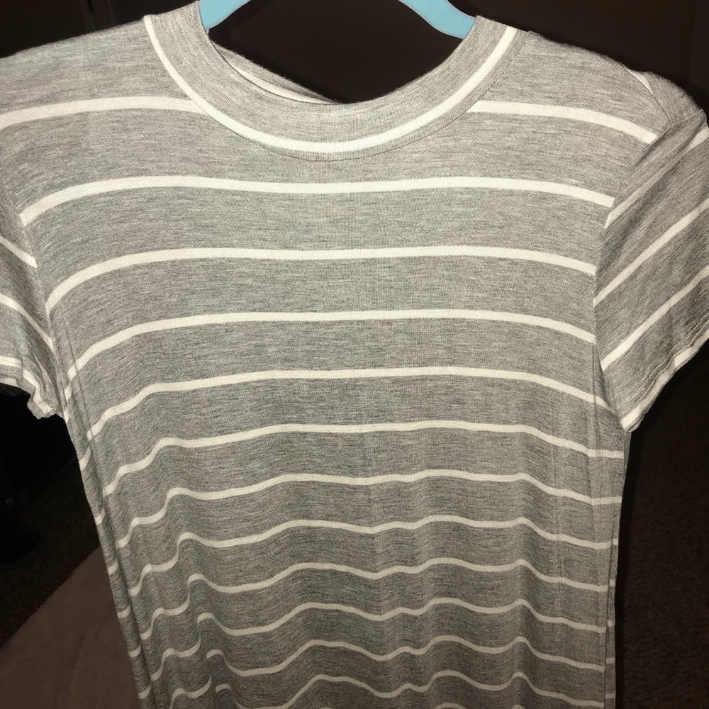 Gray tee shirt dress